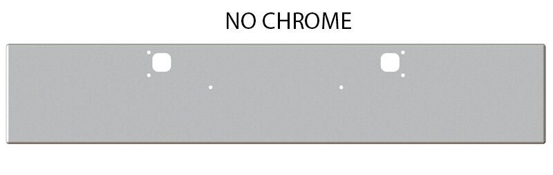 BUMPER FOR KENWORTH W900B 1982-2010 & W900L 1982-2022 18" BOXED END CHROME WITH TOW HOLE, NO CUTOUT ON THE TOP LIP