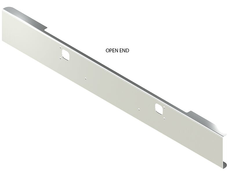 BUMPER FOR KENWORTH W900B 1982-2010 & W900L 1982-2022 12" OPEN END CHROME WITH TOW HOLE