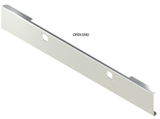 BUMPER FOR KENWORTH W900B 1982-2010 & W900L 1982-2022 12" OPEN END CHROME WITH TOW HOLE