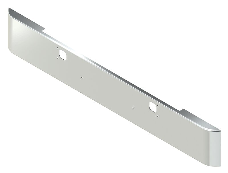 BUMPER FOR KENWORTH W900B 1982-2010 & W900L 1982-2022 14" SQUARE HAND FORM CHROME WITH TOW HOLE