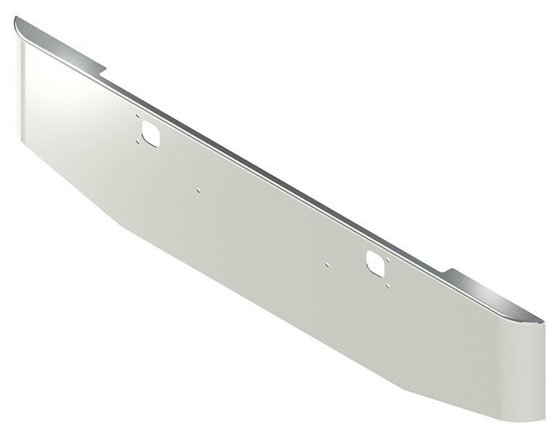 BUMPER FOR KENWORTH W900B 1982-2010 & W900L 1982-2022 20" TAPER HAND FORM CHROME WITH TOW HOLE