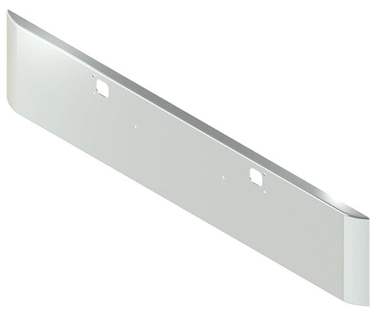 BUMPER FOR KENWORTH W900B 1982-2010 & W900L 1982-2022 20" SQUARE ROLLED END CHROME WITH TOW HOLE, NO CUTOUT ON THE TOP LIP