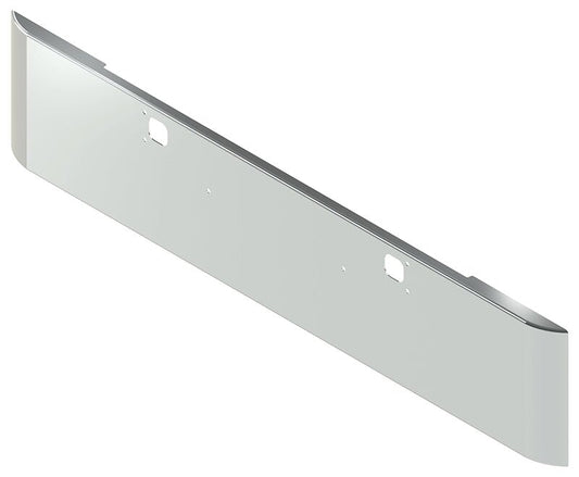 BUMPER FOR KENWORTH W900B 1982-2010 & W900L 1982-2022 20" SQUARE ROLLED END STAINLESS STEEL WITH TOW HOLE