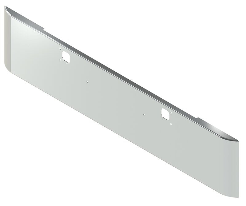 BUMPER FOR KENWORTH W900B 1982-2010 & W900L 1982-2022 20" SQUARE ROLLED END CHROME WITH TOW HOLE
