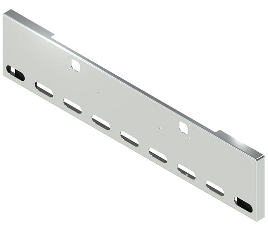 BUMPER FOR KENWORTH W900B 1982-2010 & W900L 1982-2022 20" BOXED END CHROME WITH TOW HOLE AND 9 OVAL HOLES