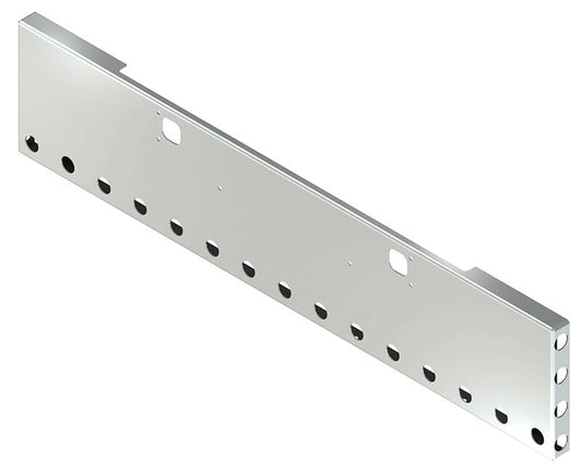 BUMPER FOR KENWORTH W900B 1982-2010 & W900L 1982-2022 20" BOXED END CHROME WITH TOW HOLE AND 15 HOLES FOR 2" LIGHTS