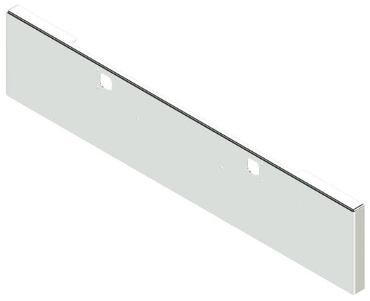 BUMPER FOR KENWORTH W900B 1982-2010 & W900L 1982-2022 20" BOXED END CHROME WITH TOW HOLE