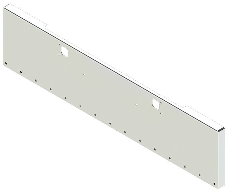 BUMPER FOR KENWORTH W900B 1982-2010 & W900L 1982-2022 22" BOXED END CHROME WITH TOW HOLE, LIGHT HOLES