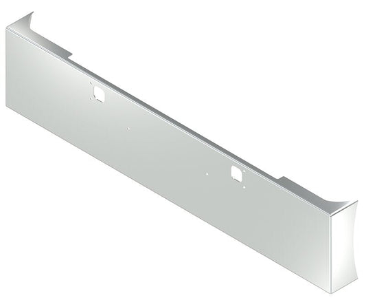 BUMPER FOR KENWORTH W900B 1982-2010 & W900L 1982-2022 20" AMERICAN EAGLE BOXED END WITH 8" EARS CHROME WITH TOW HOLE