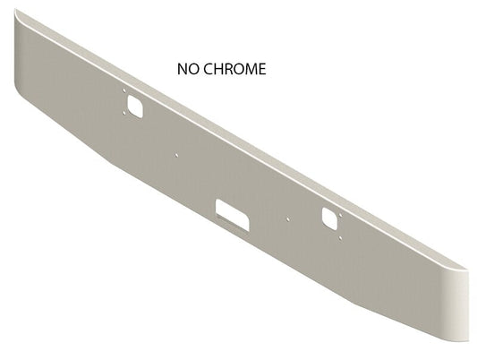 BUMPER FOR KENWORTH W900B 1982-2010 & W900L 1982-2022 16" TAPER ROLLED END CHROME, NO CUTOUT ON THE TOP LIP