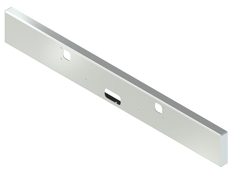 BUMPER FOR KENWORTH W900B 1982-2010 & W900L 1982-2022 12" BOXED END CHROME, NO CUTOUT ON THE TOP LIP