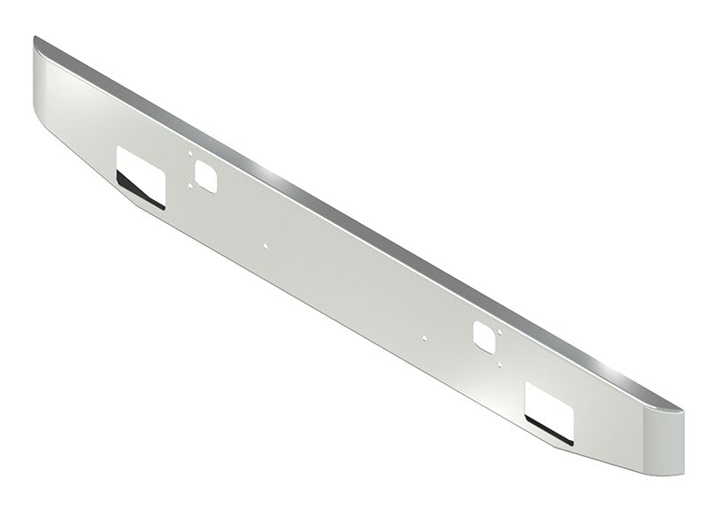 BUMPER FOR KENWORTH W900B 1982-2010 & W900L 1982-2022 12" TAPER ROLLED END CHROME