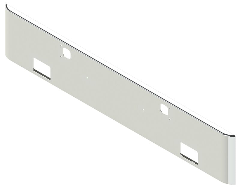 BUMPER FOR KENWORTH W900B 1982-2010 & W900L 1982-2022 18" SQUARE ROLLED END CHROME