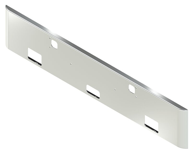 BUMPER FOR KENWORTH W900B 1982-2010 & W900L 1982-2022 18" SQUARE ROLLED END CHROME
