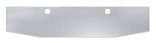 BUMPER FOR KENWORTH W900B 1982-2010 & W900L 1982-2022 20" BOXED END TAPER CHROME WITH TOW HOLE & NO MOUNTING HOLES AND WITH UNIVERSAL BRACKETS THAT FIT CB, CQ, FD, FE ,HA, HC, GO