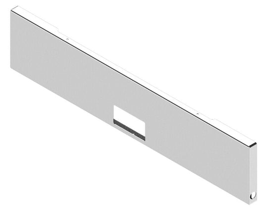 BUMPER FOR KENWORTH W900B 1982-2010 & W900L 1982-2022 20" BOXED END CHROME WITH NO MOUNTING HOLES AND FRENCHED IN LICENSE PLATE BOX, 2" HOLE AT EACH END OF THE BUMPER, WITH UNIVERSAL BRACKETS THAT FIT CB, CQ, FD, FE ,HA, HC, GO