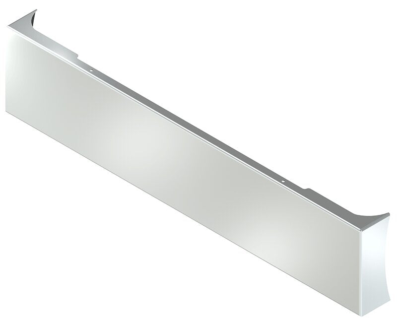 BUMPER FOR KENWORTH W900B 1982-2010 & W900L 1982-2022 20" AMERICAN EAGLE BOXED END WITH 8" EARS CHROME WITH NO MOUNTING HOLES AND WITH UNIVERSAL BRACKETS THAT FIT CB, CQ, FD, FE ,HA, HC, GO