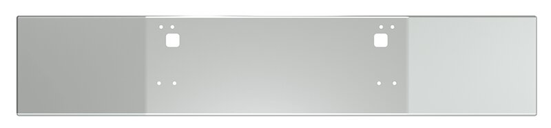 BUMPER FOR KENWORTH T800 1986-2003 18" BOXED END CHROME WITH STEP HOLES