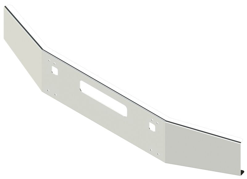 BUMPER FOR KENWORTH T800 1986-2003 14" OPEN END TAPERED CHROME WITH STEP HOLES & VENT HOLES