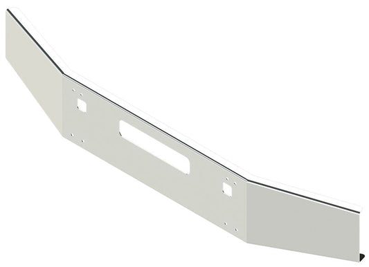 BUMPER FOR KENWORTH T800 1986-2003 14" OPEN END TAPERED CHROME WITH STEP HOLES & VENT HOLES