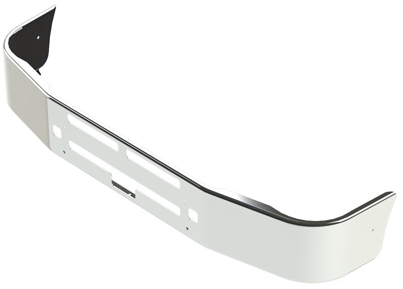 BUMPER FOR KENWORTH T600 1987-2007 12" TO 14" SETBACK AXLE CHROME WITH TOW HOLE & VENT HOLES