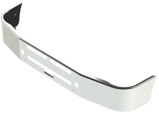 BUMPER FOR KENWORTH T600 1987-2007 12" TO 14" SETBACK AXLE CHROME WITH TOW HOLE & VENT HOLES