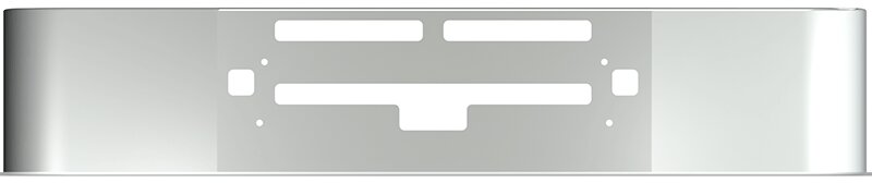 BUMPER FOR KENWORTH T600 1987-2007 16" SETBACK AXLE CHROME WITH TOW HOLE & VENT HOLES