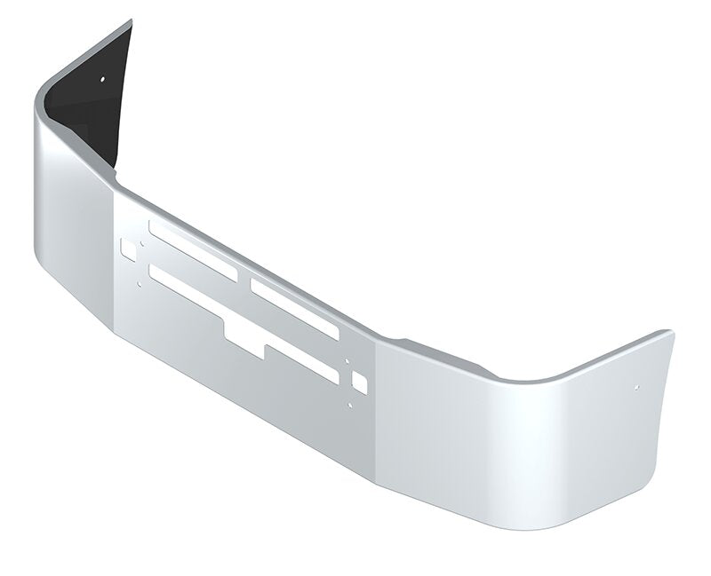 BUMPER FOR KENWORTH T600 1987-2007 20" SETBACK AXLE CHROME WITH TOW HOLE & VENT HOLES