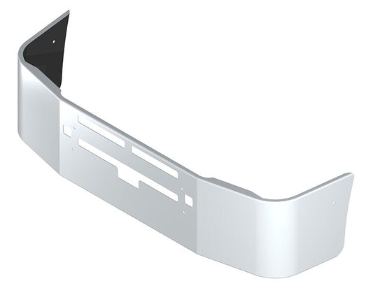 BUMPER FOR KENWORTH T600 1987-2007 20" SETBACK AXLE CHROME WITH TOW HOLE & VENT HOLES