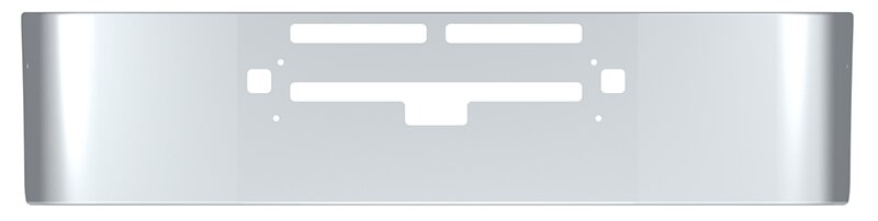 BUMPER FOR KENWORTH T600 1987-2007 20" SETBACK AXLE CHROME WITH TOW HOLE & VENT HOLES