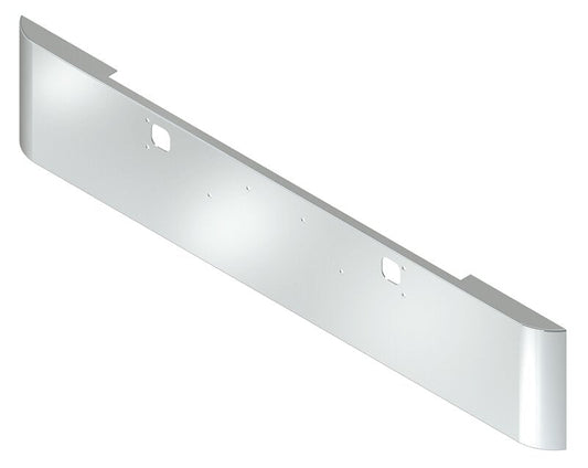BUMPER FOR KENWORTH W900S 1989-2007 18" SQUARE ROLLED END CHROME WITH TOW HOLE