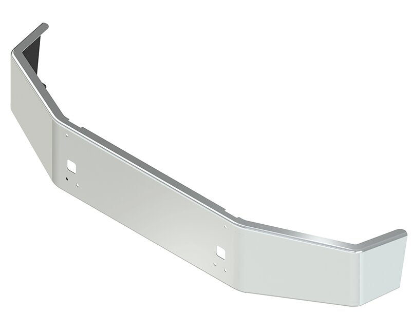 BUMPER FOR KENWORTH T800 & T880 2004-2022 16" SETBACK AXLE CHROME WITH STEP HOLES