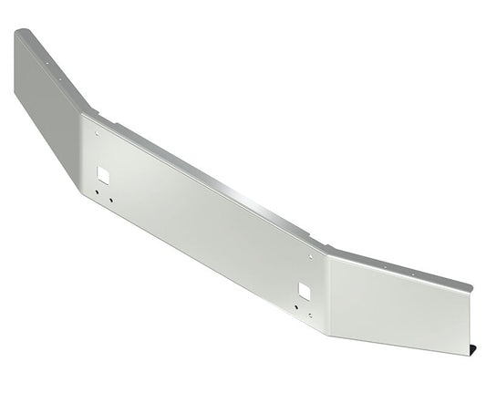 BUMPER FOR KENWORTH T800 & T880 2004-2022 14" OPEN END TAPERED CHROME WITH STEP HOLES