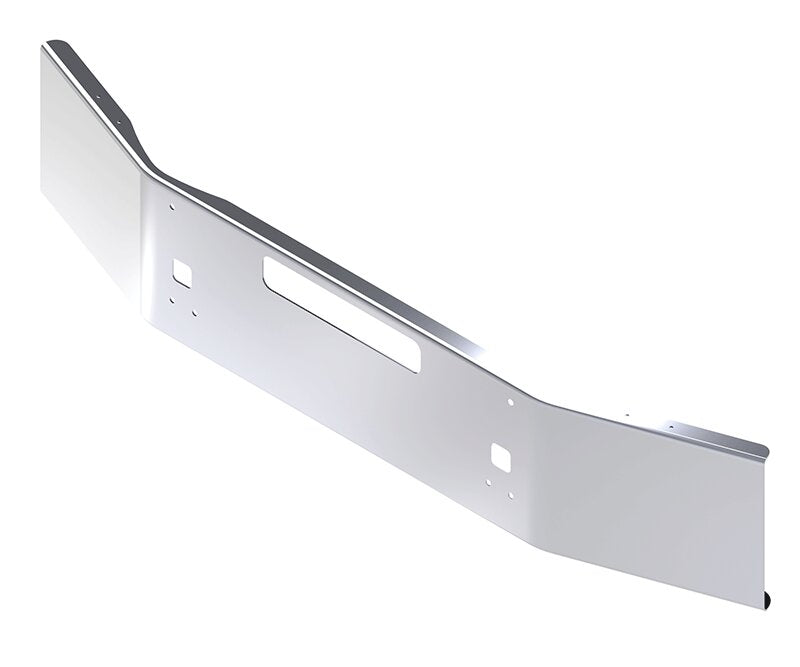 BUMPER FOR KENWORTH T800 & T880 2004-2022 16" OPEN END CHROME WITH STEP HOLES & VENT HOLES
