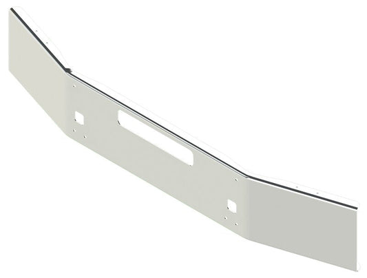 BUMPER FOR KENWORTH T800 & T880 2004-2022 14" OPEN END CHROME WITH STEP HOLES & VENT HOLES