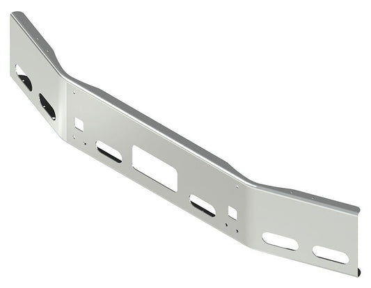 BUMPER FOR KENWORTH T800 & T880 2004-2022 14" OPEN END CHROME WITH TOW HOLE & STEP HOLES, LIGHT HOLES