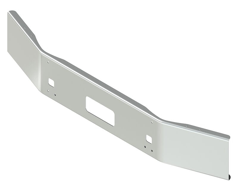 BUMPER FOR KENWORTH T800 & T880 2004-2022 14" OPEN END CHROME WITH TOW HOLE & STEP HOLES