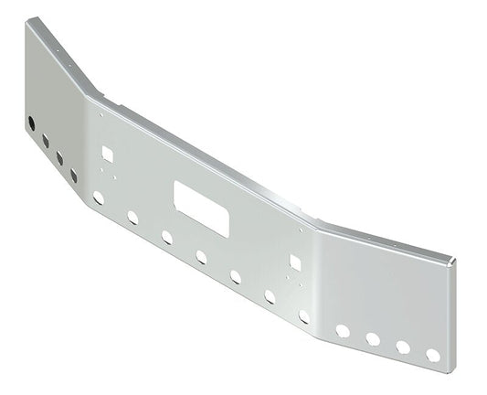 BUMPER FOR KENWORTH T800 & T880 2004-2022 20" BOXED END STAINLESS STEEL WITH TOW HOLE & STEP HOLES AND 15 HOLES FOR 2" LIGHTS