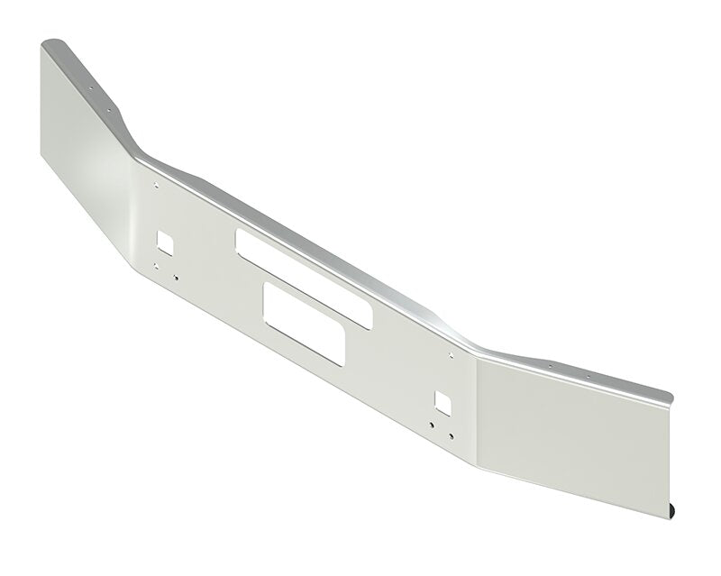 BUMPER FOR KENWORTH T800 & T880 2004-2022 14" OPEN END CHROME WITH TOW HOLE & STEP HOLES & VENT HOLES