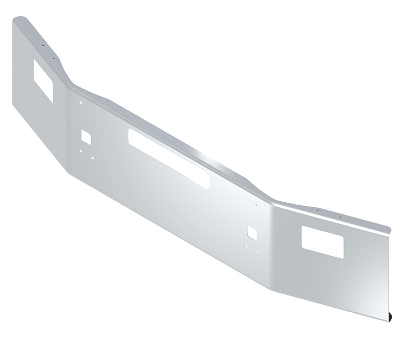 BUMPER FOR KENWORTH T800 & T880 2004-2022 18" OPEN END CHROME
