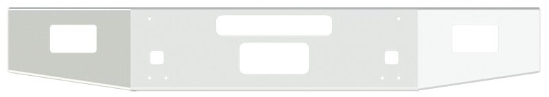 BUMPER FOR KENWORTH T800 & T880 2004-2022 14" OPEN END TAPERED CHROME