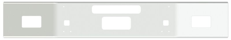 BUMPER FOR KENWORTH T800 & T880 2004-2022 14" OPEN END CHROME