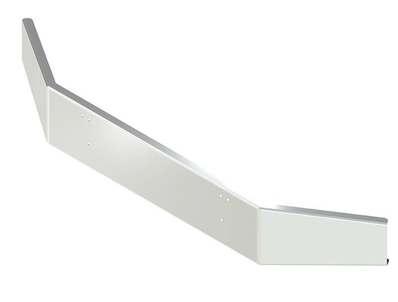 BUMPER FOR KENWORTH T800W 1988-2005 14" OPEN END TAPERED CHROME WITH MOUNTING HOLES ONLY