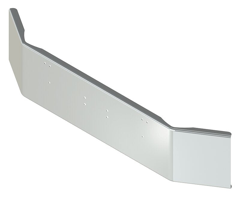 BUMPER FOR KENWORTH T800W 1988-2005 18" OPEN END CHROME WITH EXTERIOR BOLT ON HITCH HOLES