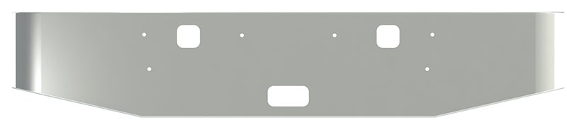 BUMPER FOR KENWORTH W900S 2008-2022 18" TAPER HAND FORM CHROME