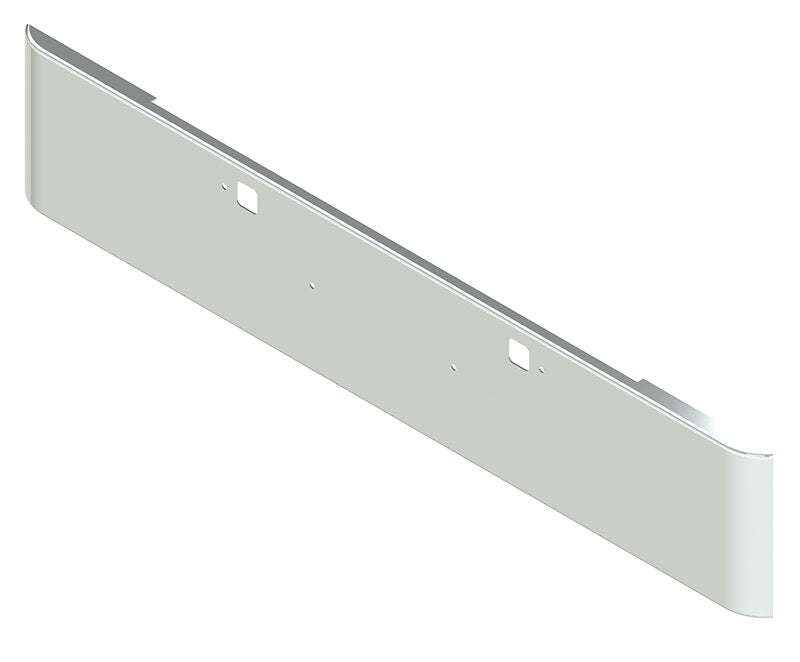 BUMPER FOR KENWORTH W900B 2011-2022 18" SQUARE ROLLED END CHROME WITH TOW HOLE