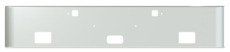BUMPER FOR KENWORTH W900B 2011-2022 18" SQUARE ROLLED END CHROME