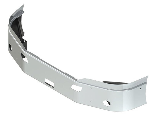 BUMPER FOR KENWORTH T680 SETBACK AXLE 2013-2022 14" SETBACK AXLE WITH TOP EXTENSIONS CHROME