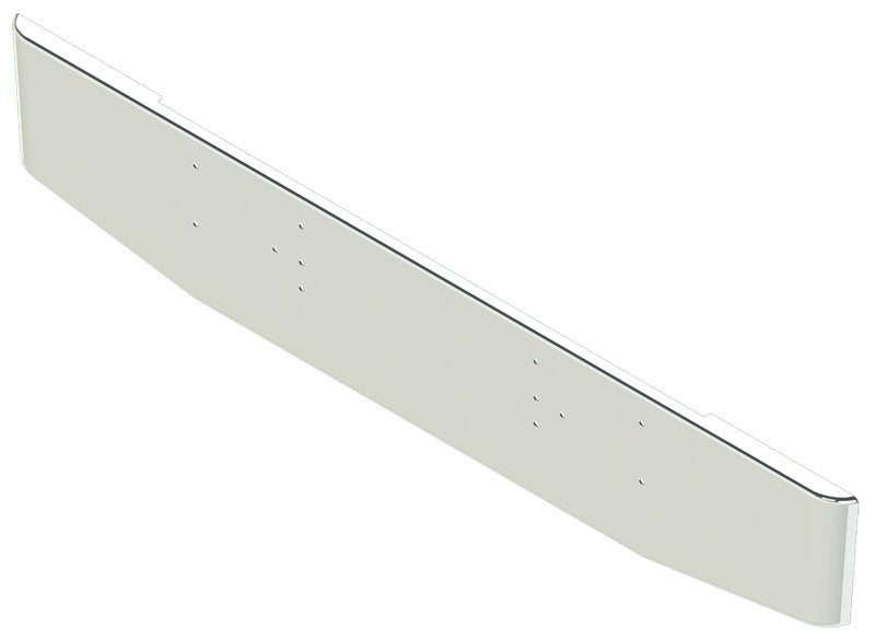 BUMPER FOR MACK R-600, R-700 1970-1990 16" TAPER ROLLED END CHROME WITH MOUNTING HOLES, GRILL GUARD HOLES