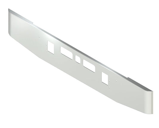 BUMPER FOR MACK VALUELINER, WESTCOAST 1970-1990 16" TAPER ROLLED END CHROME WITH TOW HOLE & VENT HOLES
